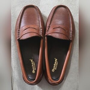 Dunham Shoes Men’s Size 7.5 EEEE 7-1/2 EEEE Tan / Brown Leather Penny Loafers